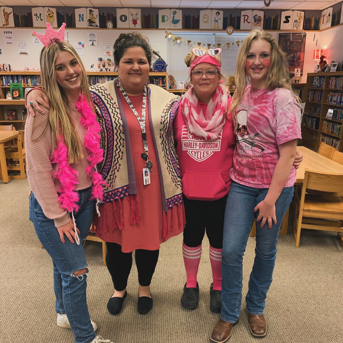 LibraryLe's tweet image. April is National School Library Month

Your child’s school library is often a safe place for your children to go when they feel overwhelmed or in need of finding their tribe. In our library, you are free to be yourself always. 😊 #onehartky #onehartlms