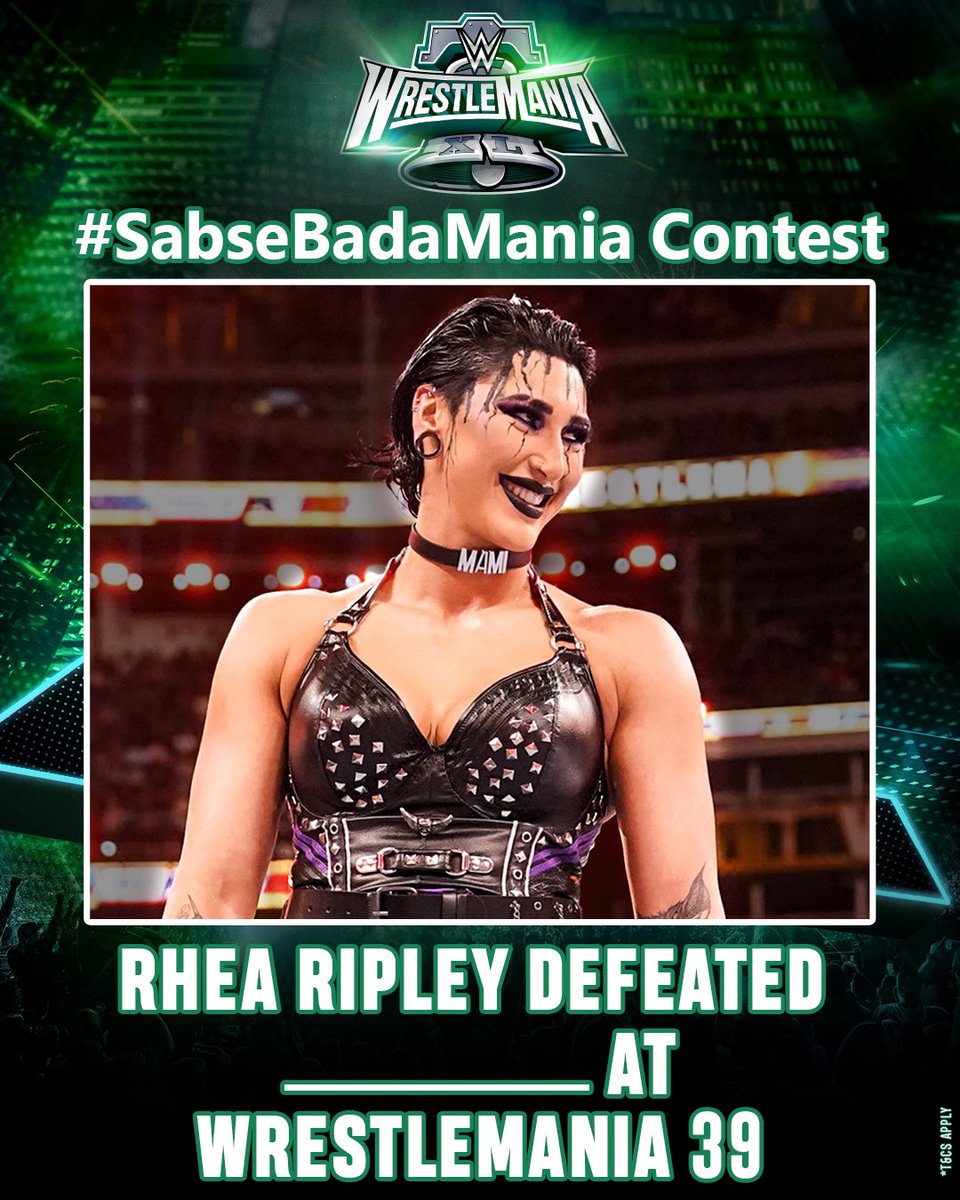 RHEA RIPLEY DEFEATED CHARLOTTE FLAIR AT WRESTLEMANIA 39
#SabseBadaMania