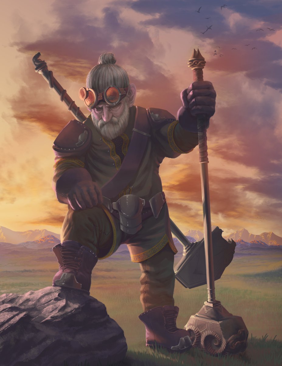 MozakMai's tweet photo. Dorf, the dwarf. Friend's DnD character https://t.co/S5R7hlNFCI