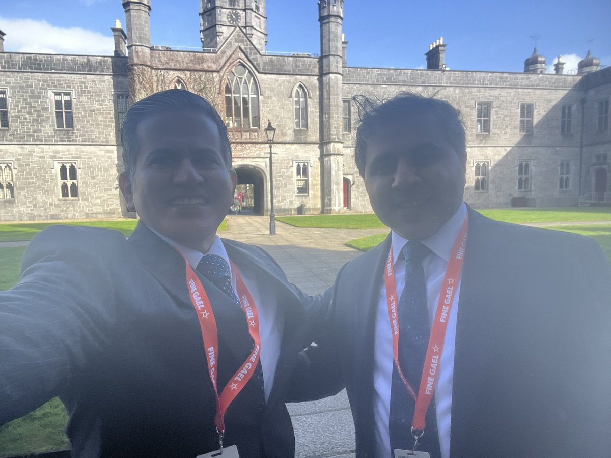 I attended with ambassadors and heads of mission in Ireland the 82nd Ard Fheis (party congress) of @FineGael in Galway. Fine Gael Party New Leader, Minister @SimonHarrisTD on his speech. #FGAF24