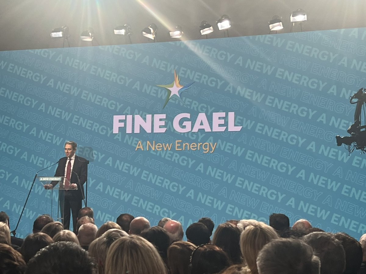 Abu_Abdullh_77's tweet photo. I attended with ambassadors and heads of mission in Ireland the 82nd Ard Fheis (party congress) of @FineGael in Galway. Fine Gael Party New Leader, Minister @SimonHarrisTD on his speech. #FGAF24 https://t.co/PAPKUbAlpQ