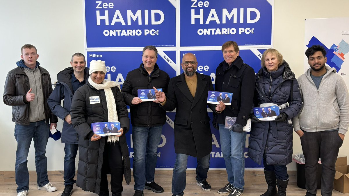 Our Oakville team had a great time canvassing with Milton’s PC candidate, @zeeinmilton. We had a phenomenal response at the doors! We’re looking forward to having you join us at Queen’s Park!