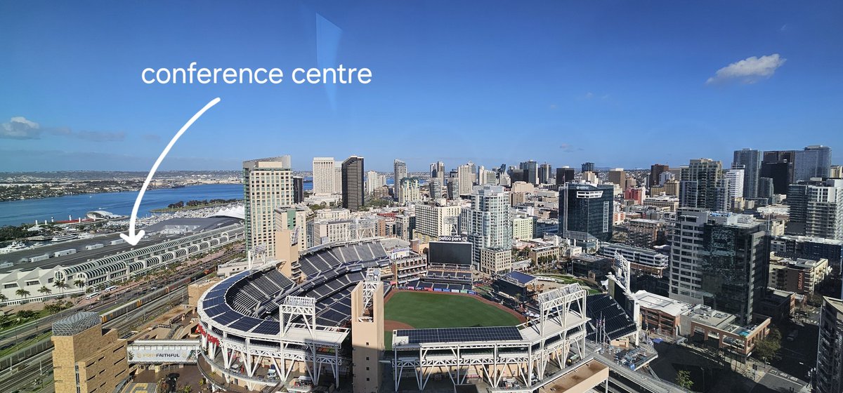 Day 2 at #AACR24 ! Looking forward to the educational sessions today, specifically targeting tumour resistance and precision combination therapy! 
(p.s- what a stunning view from our hotel this morning!). 
#CancerResearch #AACR