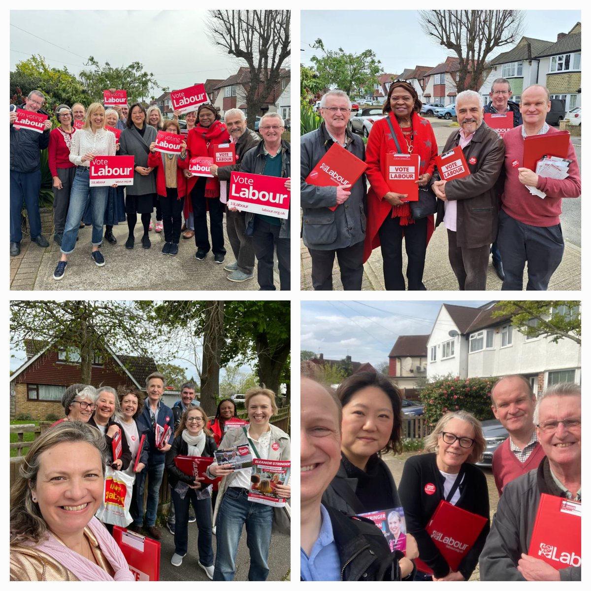 Great to have spent the day in Old Malden campaigning for @WimbledonLabour candidate @eleanorSW19 along with fellow London Assembly list candidate @borakwon. Many backing @MarcelaBenede10 for London Assembly and @SadiqKhan as mayor on May 2 and Eleanor as Labour MP for Wimbledon.
