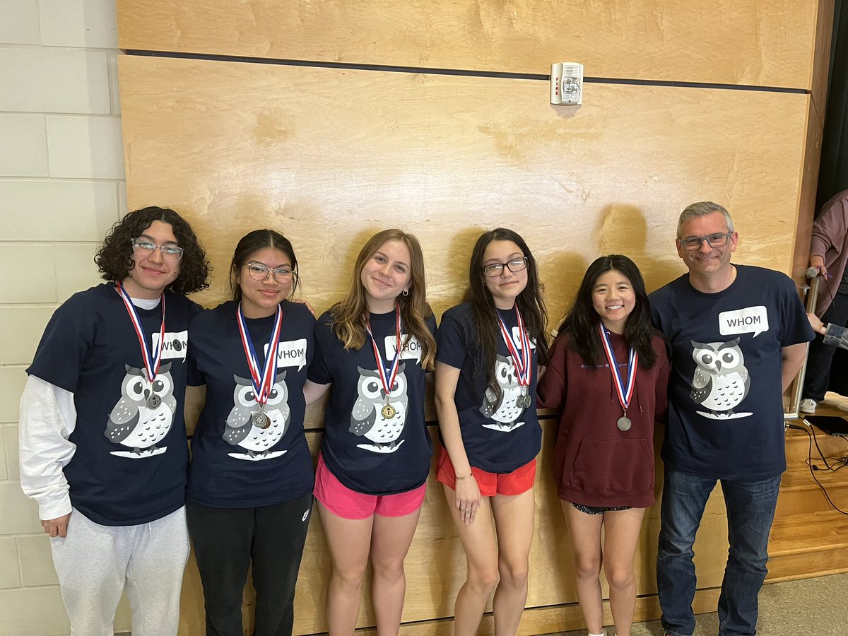 Arlington Heights HS in the building! They did great in 5A Current Events earning second place as a team and having several place in the top 6! Congrats!