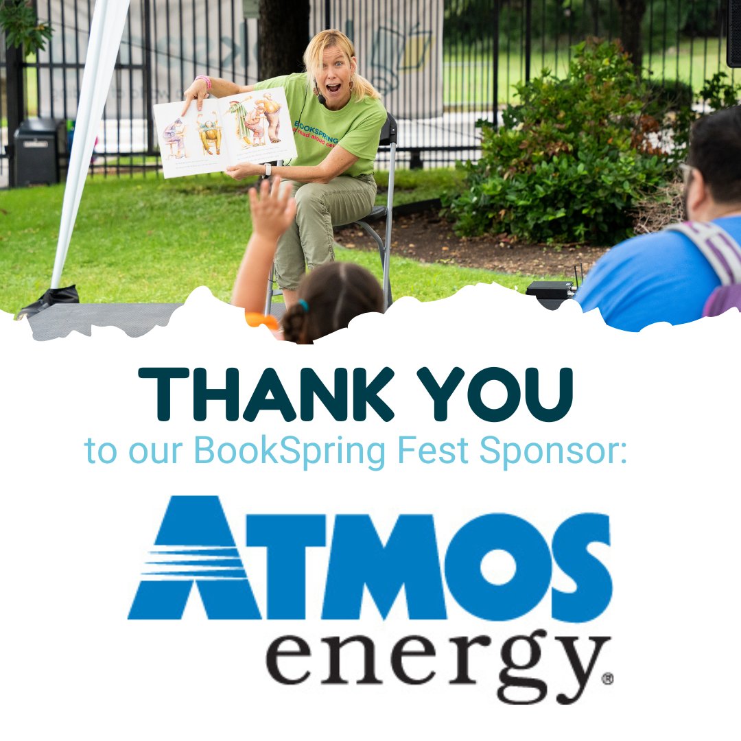 💙 Thank you to @atmosenergy for supporting BookSpring Fest: A Read Aloud Celebration! Reserve your free tickets now: eventbrite.com/e/bookspring-f…

#ATX #ATXEvent #ChildrensEvent #Literacy