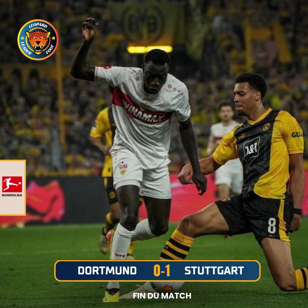 🇩🇪 [𝑩𝒖𝒏𝒅𝒆𝒔𝒍𝒊𝒈𝒂] Stuttgart fait tomber Dortmund et continue sur sa lancée !  Stuttgart s’est déplacé sur la pelouse de Dortmund et s’est imposé sur le score de 1️⃣-0️⃣. Stuttgart enchaîne et continue la série d’invincibilités de 10 matchs sans défaite. Le club allemand…