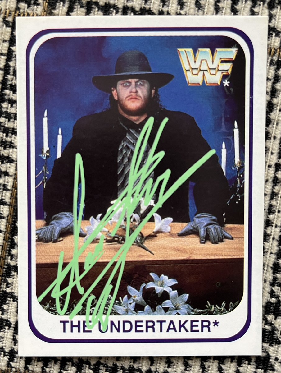 So this happened today. Thank you @undertaker ⚰️⚰️⚰️