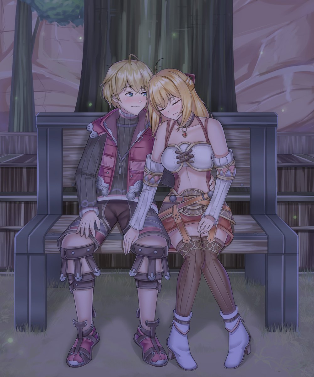 They've had their first date (Shulk is a little bit nervous) #ゼノブレイド1 #XenobladeChronicles1