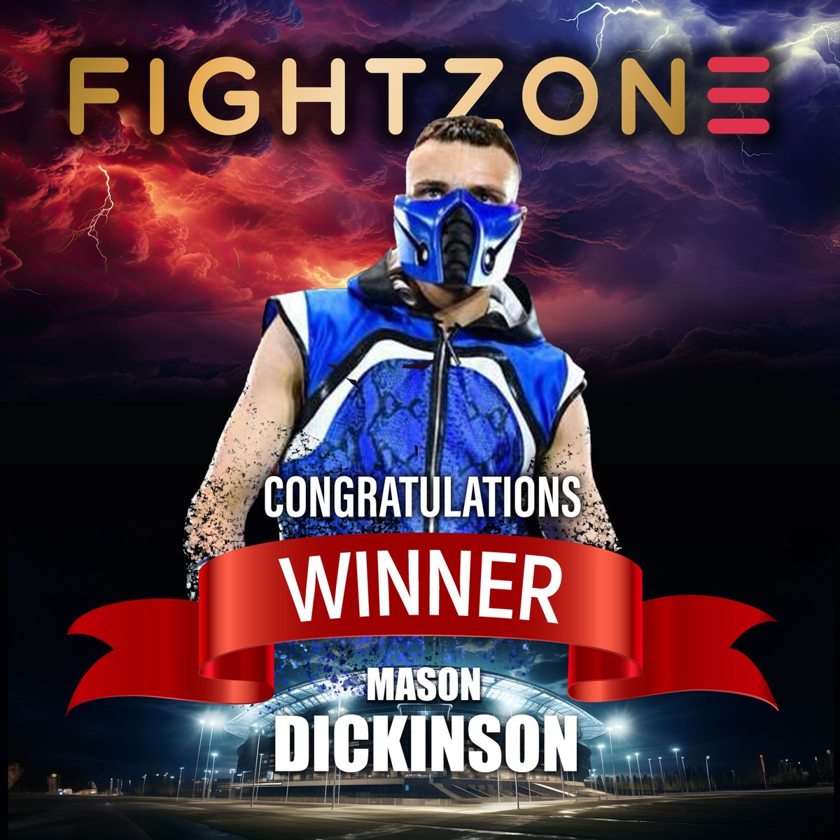 Congratulations to Mason Dickinson Winner beating Jordan Grannum over 4 rounds 39-38. #fightzone #winner #boxing #masondickinson