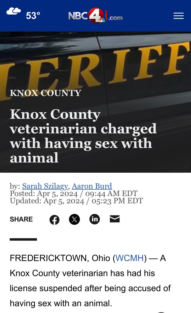 Another incident of sexual violence committed by a veterinarian. Our profession must do more to protect society from these abusive men. 

  nbc4i.com/news/local-new…

#onehealth #vetmed #vettwitter #veterinarymedicine #veterinarian #animalcruelty #vetstudent