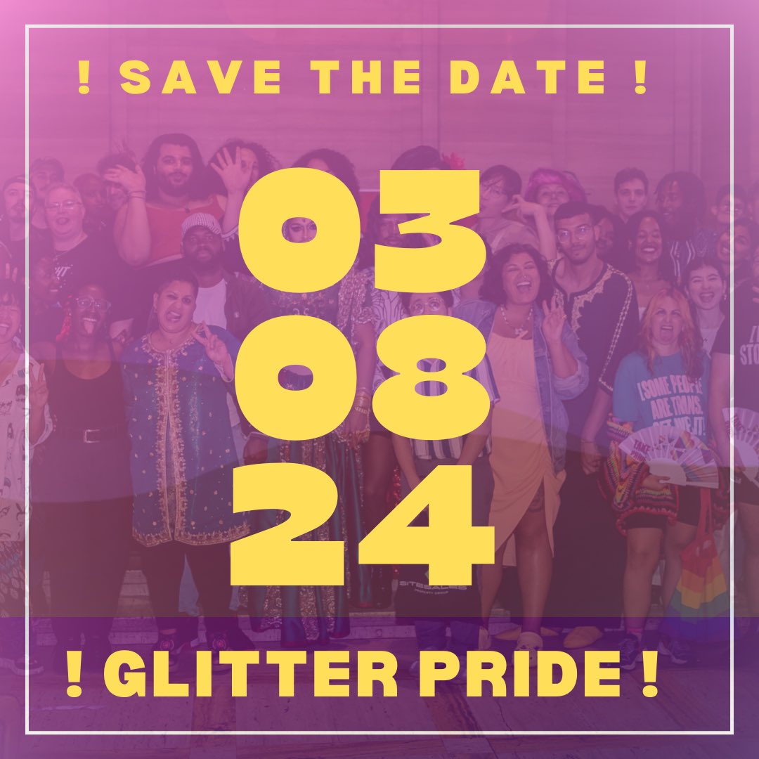 ! SAVE THE DATE ! Our Glitter Pride will be on Saturday 3rd August! This is Glitter Cymru’s annual event to highlight the talents, voices and stories of the LGBTQ+ global majority community in Wales and beyond! More details to follow…….❤️🌈🏳️‍⚧️🏴󠁧󠁢󠁷󠁬󠁳󠁿❤️