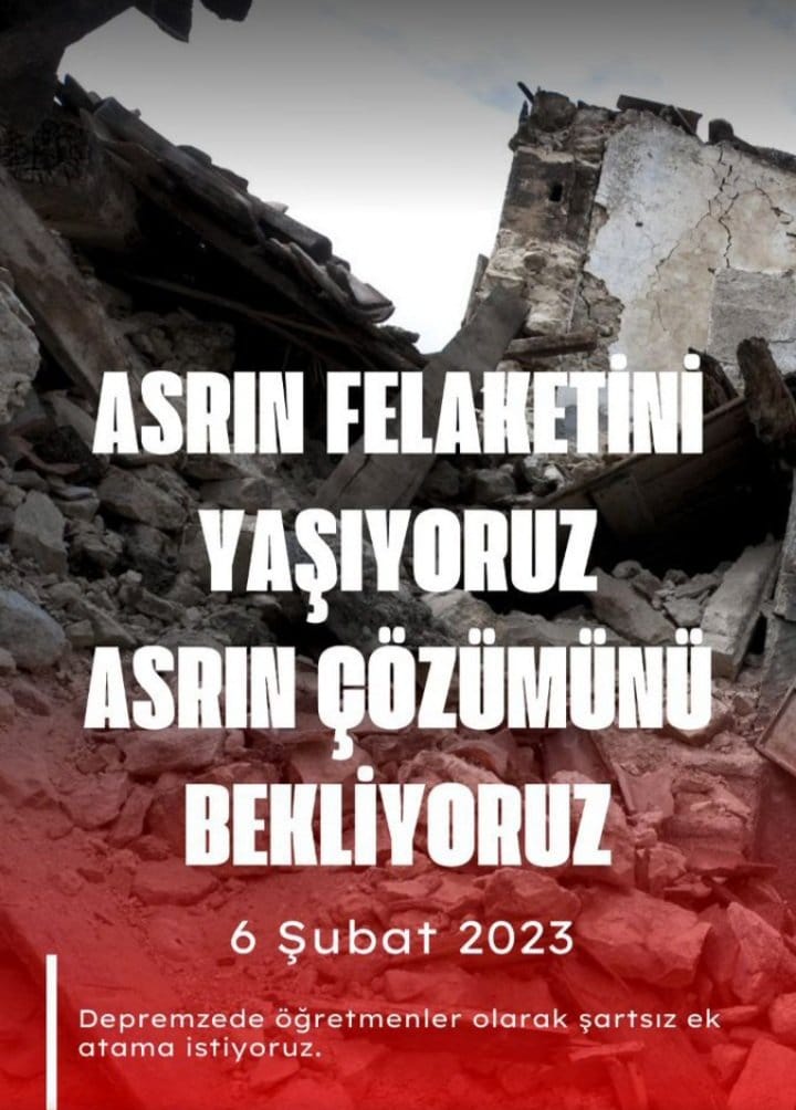 Depremde herşeyini kaybeden öğretmenler devletten kadro bekliyor. 2016 da yapildiysa yine yapılabilir. 
 #UnutuldukTükendik