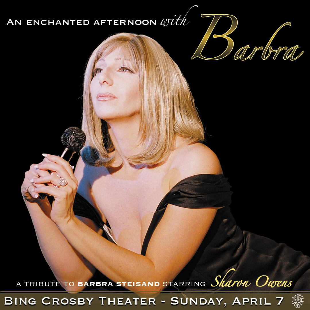 Tomorrow at The Bing at 3pm. Join us for an afternoon of pure musical delight as we pay tribute to the incomparable Barbra Streisand! Doors open at 2:00pm.

#bingcrosbytheater #barbra #barbrastreisand #inpersonator #barbrastreisandtribute #tributeshow #tributeband #tribute