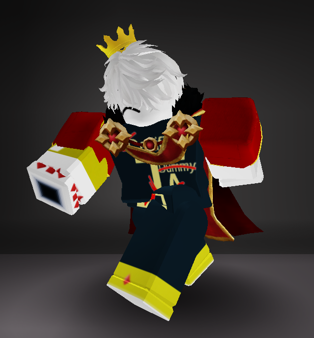 Simonfm1013's tweet photo. roblox avatar reveal (to ppl who havent seen)
hi hi IA fans
//(yes, he grew hair, also dont ask me about the double cape lmao)//
#ItemAsylum #CombatKing #ROBLOX #RobloxAvatar https://t.co/Ku7jWuscCH