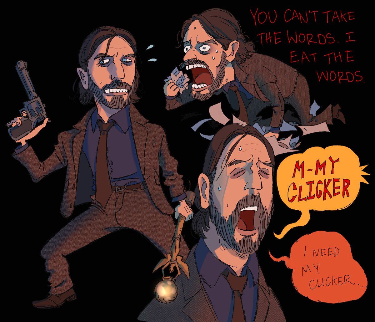 I have been incredibly fixated on Alan Wake lately so here r some doodles of the man himself