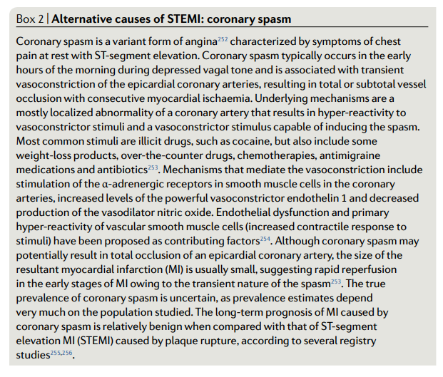 🔴ST-segment elevation myocardial infarction : Nature Reviews Disease Primers
 nature.com/articles/s4157….
 #ECG #meded #cardiotwitter
 #CardioTwitter #FOAMed #MedEd #medstudent #paramedic #Cardiology #CardioEd #medtwitter #meded #CardioTwitter #cardiotwiteros  #MedX #cardiovascular