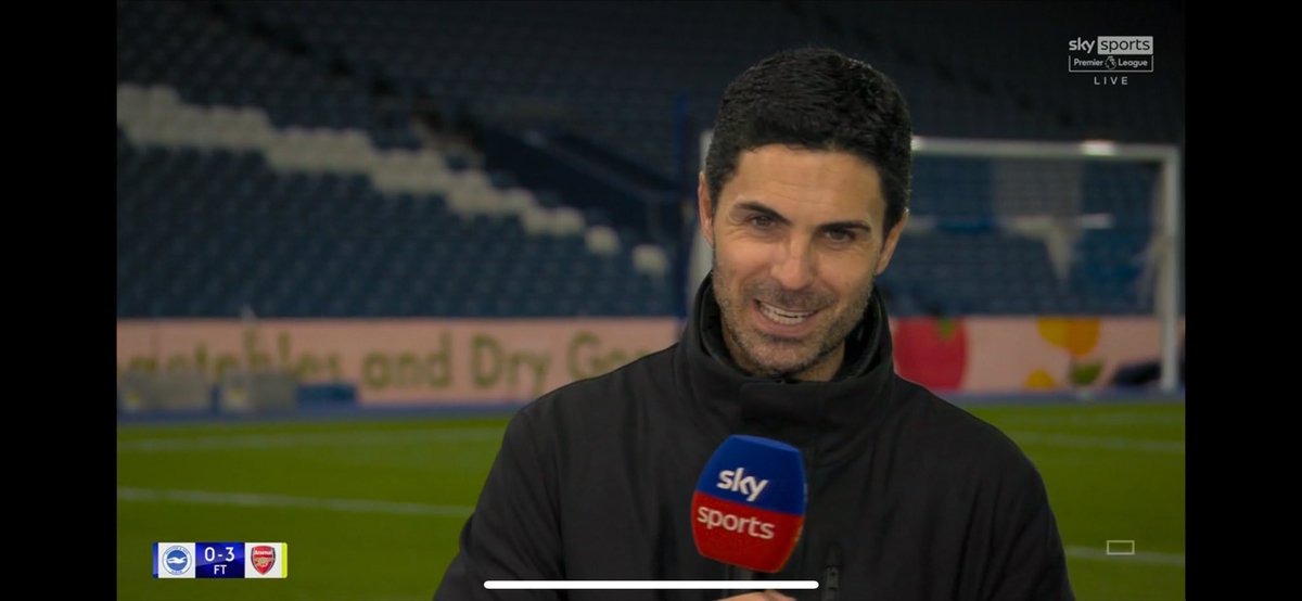 Arsenalnewschan's tweet photo. 🗣️Mikel Arteta when asked the difference between #Arsenal this year and last year: "We are a lot older as you can tell, especially on me!" 😂 https://t.co/adFik7m4ch