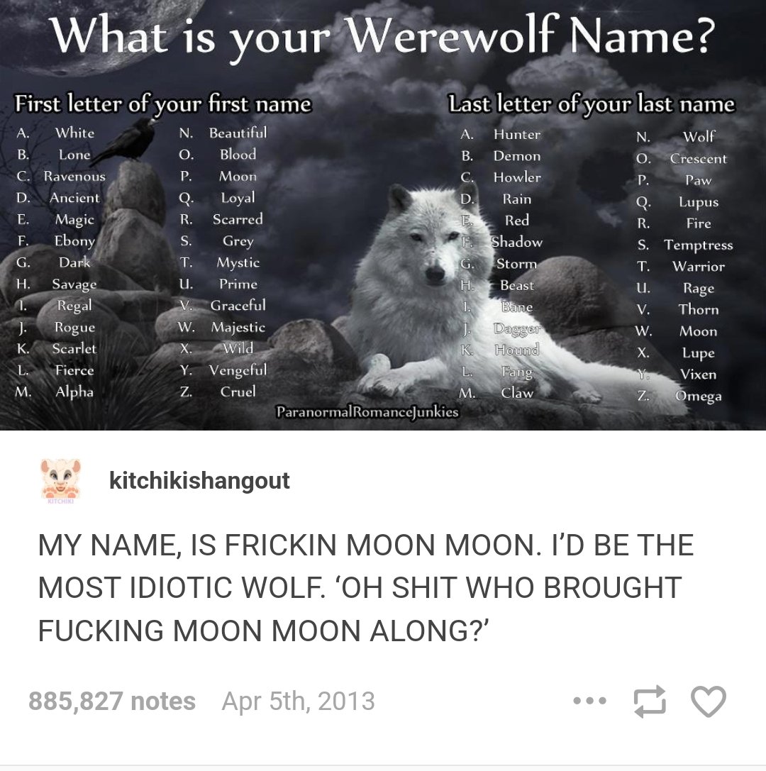 It's been 11 years since the best Werewolf meme 𝒆𝒗𝒆𝒓 came out: Moon Moon.