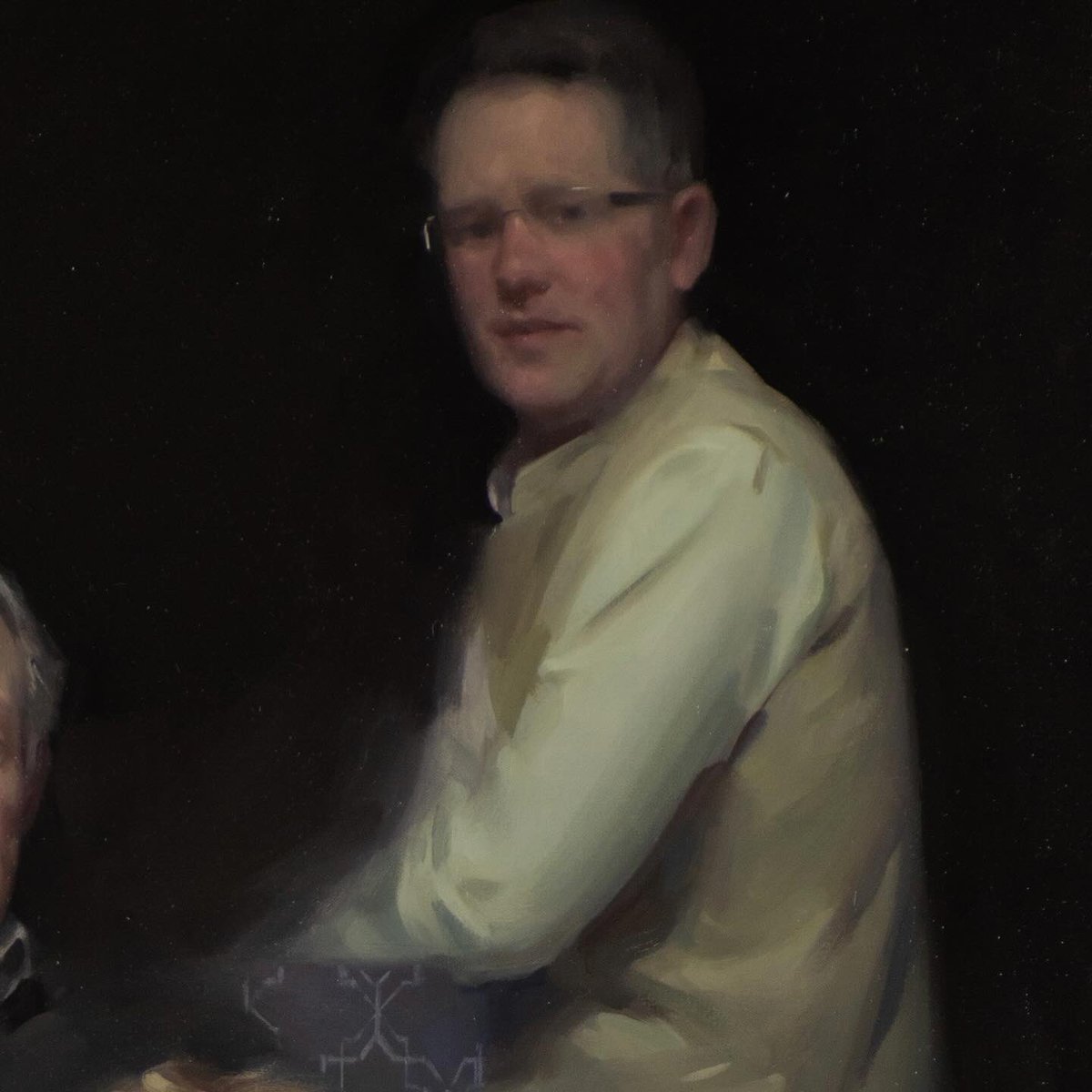 There is something about having your elders around during a rapid phase of growth, pressing on through childhood especially, that makes a tender subject to paint.
#portrait #familyportrait #conversationpiece #oilportrait #oilpainting #artoftheday