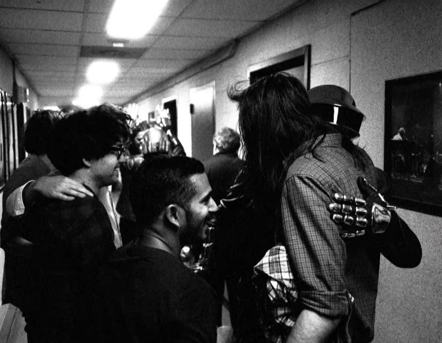 Rare images from the surprise Daft Punk appearance @ Madison Square Garden with Phoenix in 2010