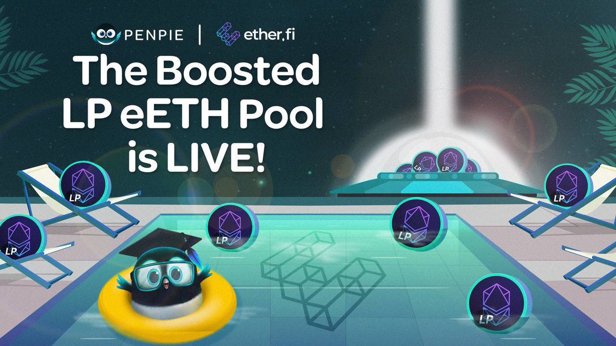 Introducing @ether_fi’s new $eETH pool(maturity 27/06/2024) on Penpie!🎬 Users can now deposit their $eETH into the new pool on @arbitrum and earn boosted $PENDLE rewards!🔋 Don’t wait any longer; deposit now and put your #LRT to work!🎯