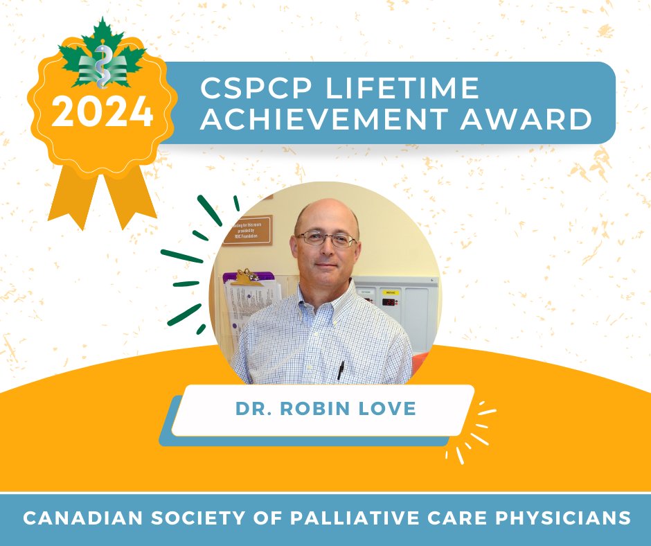 Huge congratulations to Dr. Robin Love, for receiving the 2024 CSPCP Lifetime Achievement Award! Dr. Love, a founding CSPCP member, pioneered care programs in Nanaimo and fostered global partnerships in Nepal. His legacy continues to inspire. Congratulations!👏 #PalliativeCare