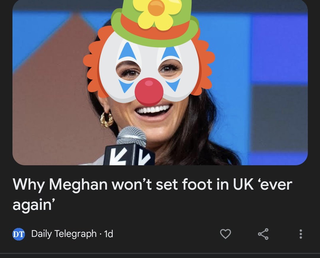 But somehow there will be countless more articles asking, will #MeghanMarkle be in the UK for such and such 
#MeghanMarkleIsAConArtist 
#MeghanMarkleIsAGrifter 
#HarryandMeghan 
#FOHarry #FOMeghan