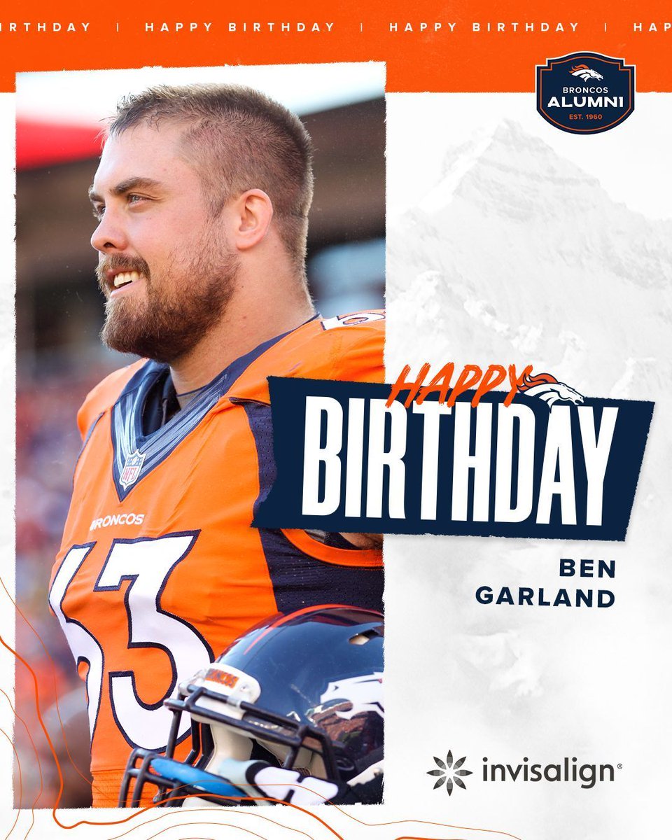 RT to help us wish former Bronco @BenGarland63 a happy birthday! 🥳