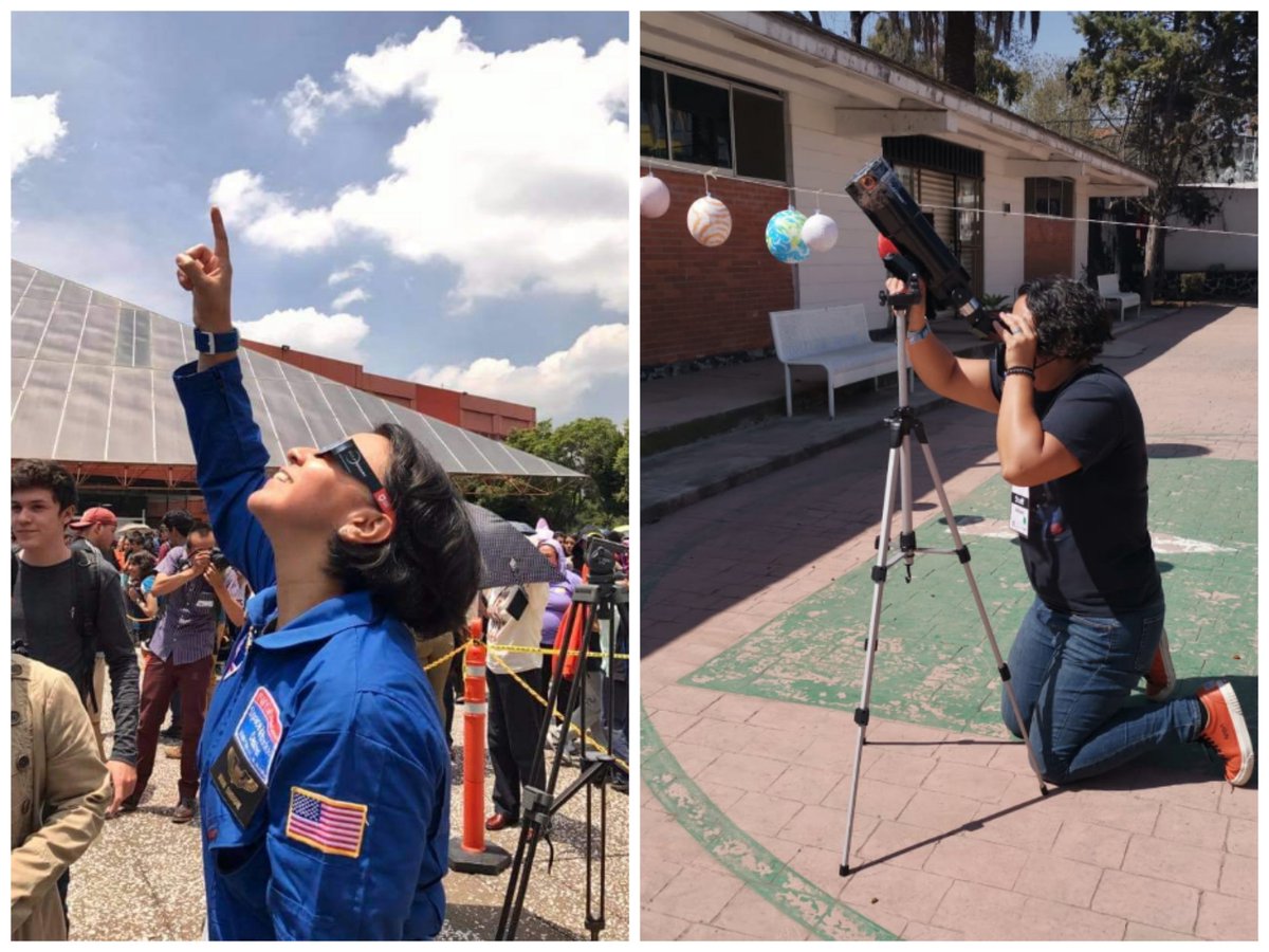 En donde sea que disfrutes del #EclipseSolar2024, hazlo cuidando tus ojos. 🌞🌚🌎😎
Aquí encontrarás métodos de proyección para la observación indirecta del fenómeno y una lista de proveedores de lentes y telescopios con filtros certificados: 👉🏻 conocimiento.uam.mx/eclipse/