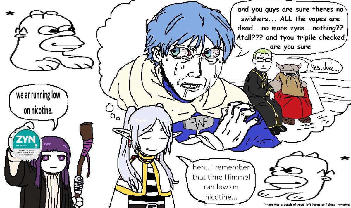 I will draw a something for dungeon meshi after its been over for two months too hahahah