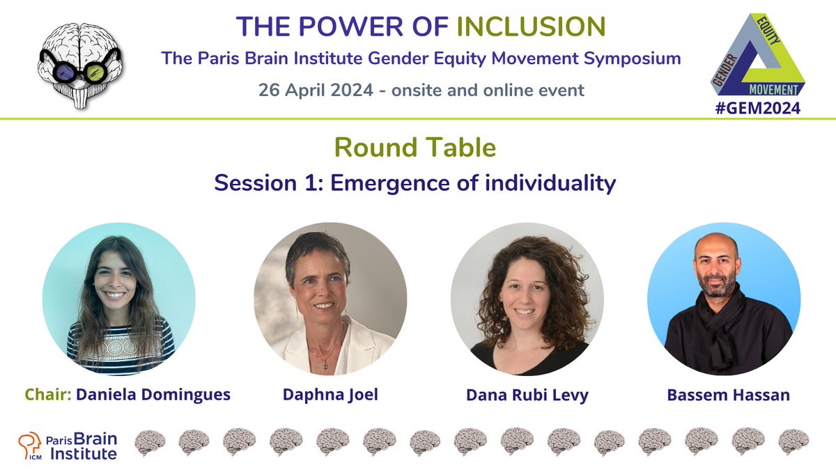 "The Power of Inclusion" <a href="/InstitutCerveau/">Institut du Cerveau - Paris Brain Institute</a> (or online) is already this Friday!

I will be moderating the session "Emergence of  individuality" with the extraordinary <a href="/bassemh1/">Bassem Hassan</a> <a href="/DanaRubiLevy/">Dana Rubi Levy</a> <a href="/DaphnaJoel/">Daphna Joel</a>. Be part of the discussion too! 😊

Sign up here 👇
tickettailor.com/events/parisbr…