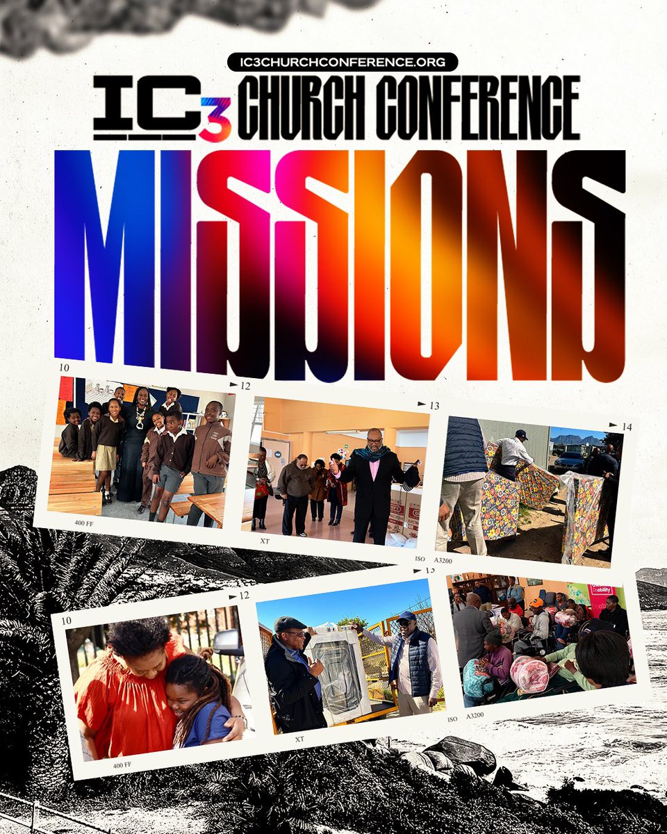 Embark on an incredible journey of global missions with us as we continue to serve - humanitarian aid, spreading hope, and empowering local communities. Give to IC3 Missions when you register for this year's Conference!

ic3churchconference.org

#IC32024 #StrengtheningWhatRemains