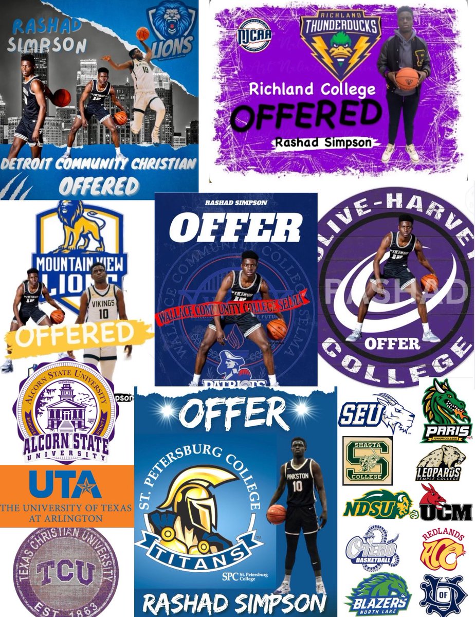 •Official Offers •Offers on the table •Interested #TimeToCommit #CollegeBound #Juco #D1 #D2 #D3 #NextLevel