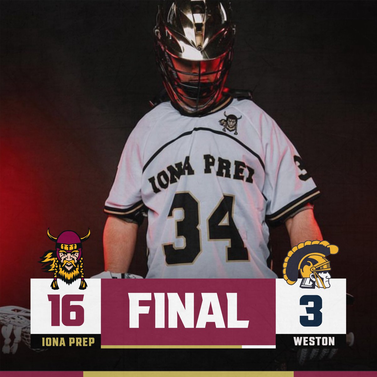 #GaelsWin🥍 Varsity @ionapreplax 16, Weston HS 3 #GoGaels