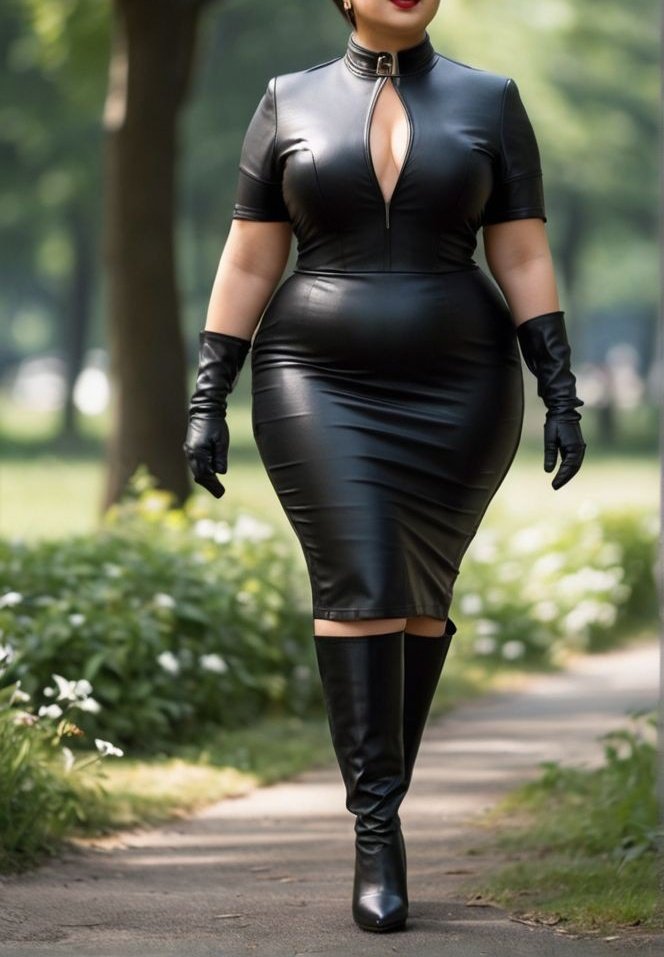 Who's interested in this black flex leather dress and pair of gloves ? For any kind of alteration, you can message me to discuss size price and delivery matters