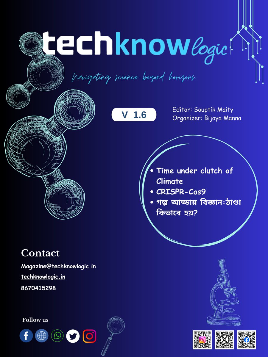 techknowlogicin's tweet image. ๐๐ทDive into the latest Techknowlogic! Explore "Time under Climate's Clutch", CRISPR-Cas9 breakthroughs, and the cool science behind AC. Stay informed, stay inspired! #techknowlogic #ClimateChange #CRISPR #AirConditioning ๐ท๐ท ๐งฌโ๏ธ