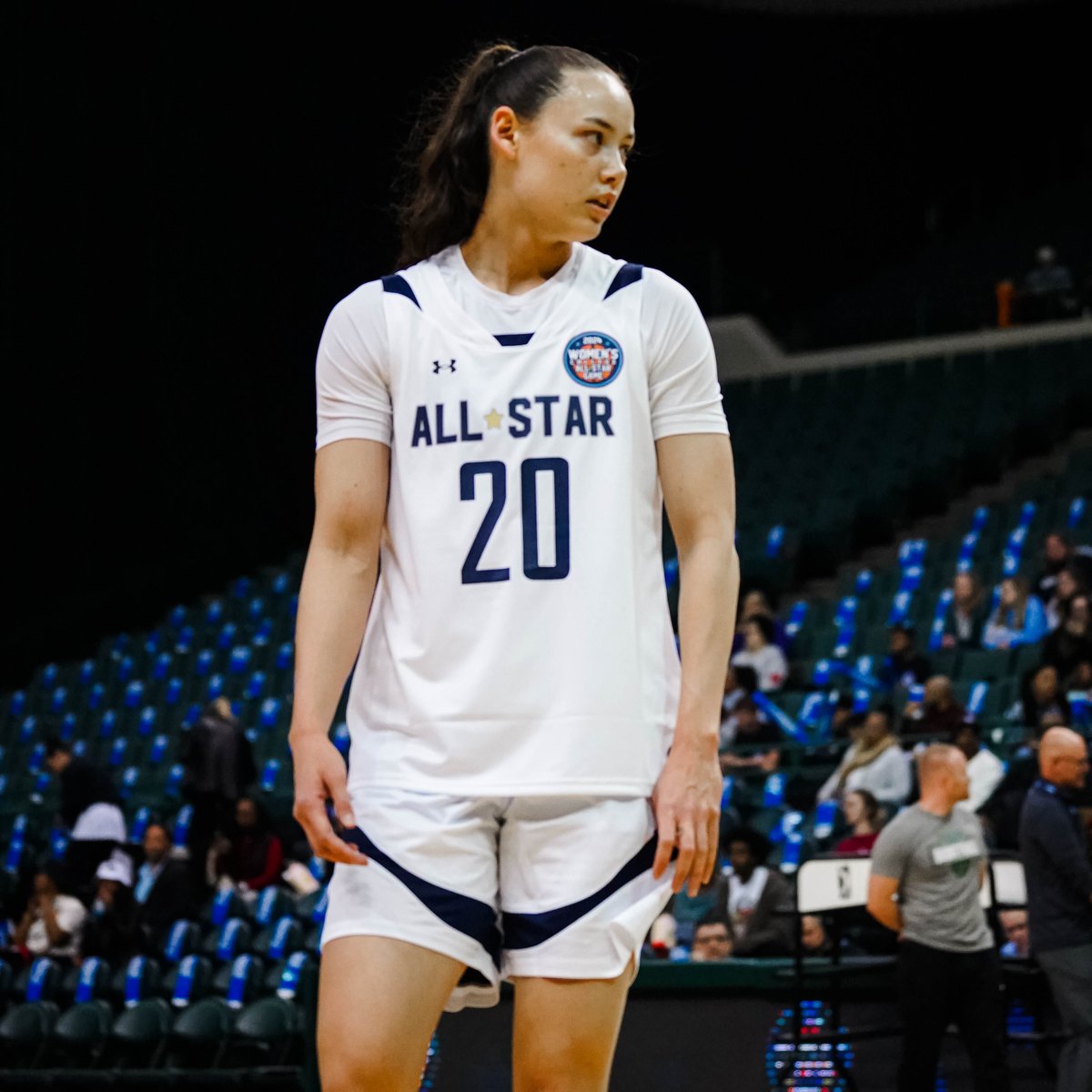 It's Game Time! 🏀 👟 @abigailvhsu ⭐️ Women's College All-Star Game 📺 ESPN2 🖥️ es.pn/3J4yJZn #EDGE // #RoarLionRoar // #OnlyHere 🦁🗽 📸 @ShotbyMonii