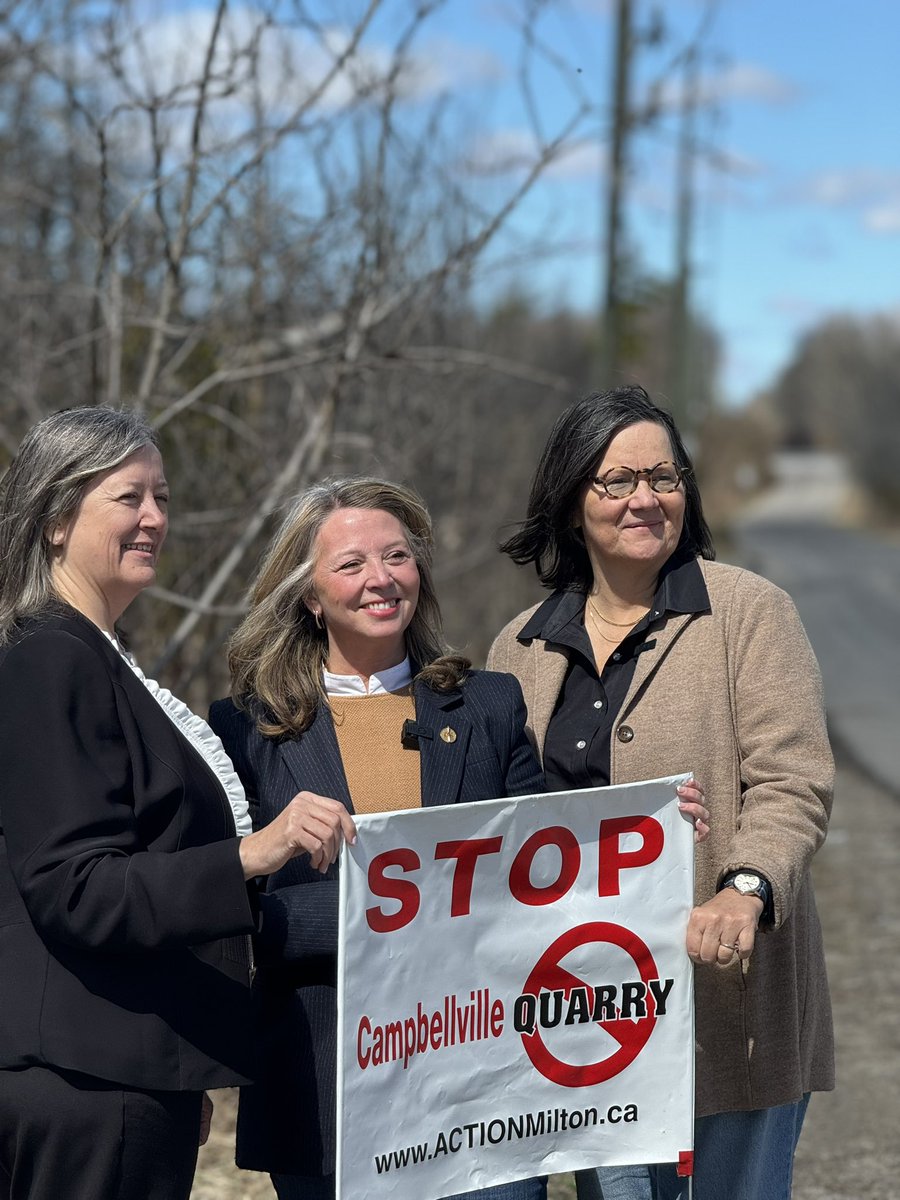 Your #Milton candidate to ACTUALLY stop the Campbellville Quarry is @ediestrachan Edie Strachan keeps her promises.