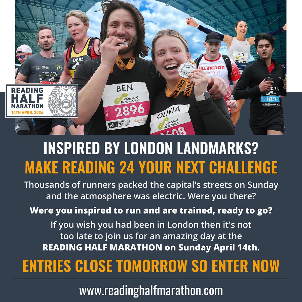 readinghalfmarathon.com/pages/step-one… Last 24 hours to join us #weroarthestreets #readinghalfmarathon #halfmarathon #readinghalf #familyrun #runninggirl #FitnessGoals #readingberks #londonlandmarkshalf #runninglife #HalfMarathon #triathlon #runnersworld #running #triathlete