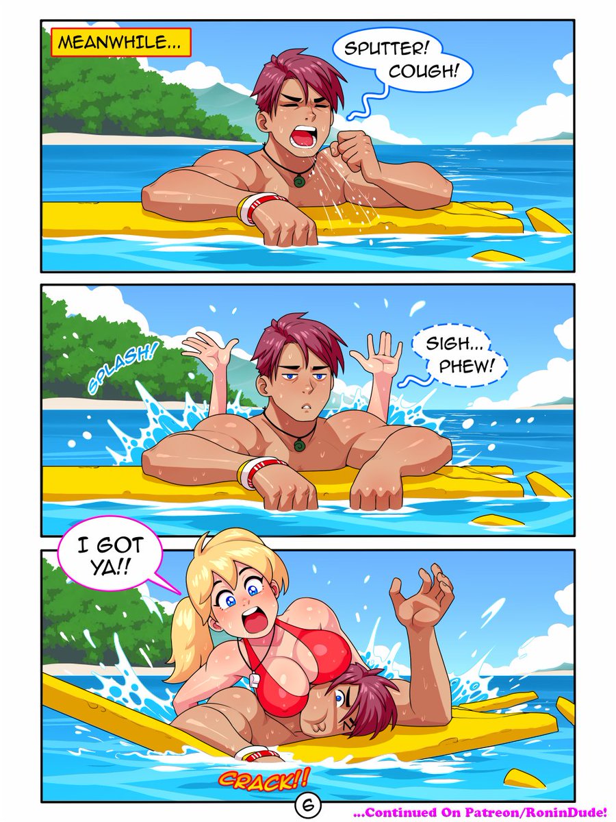 Wendy the Summertime Lifeguard! Page 6 Don't worry, Jake! Wendy will get you to safety!