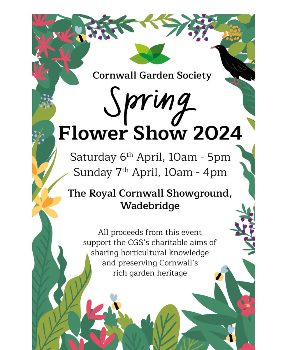 I’m out &amp; about tomorrow (Sunday) for <a href="/BBCCornwall/">BBC Cornwall</a> at the Cornwall Garden Society Spring Flower Show <a href="/RoyalCornwall/">Royal Cornwall Show</a> I’ll be joined by our wonderful #Gardenline team <a href="/liamshoesmith/">liam shoesmith</a> Sharon Moses &amp; Nigel Pascoe. It all starts at 10am….