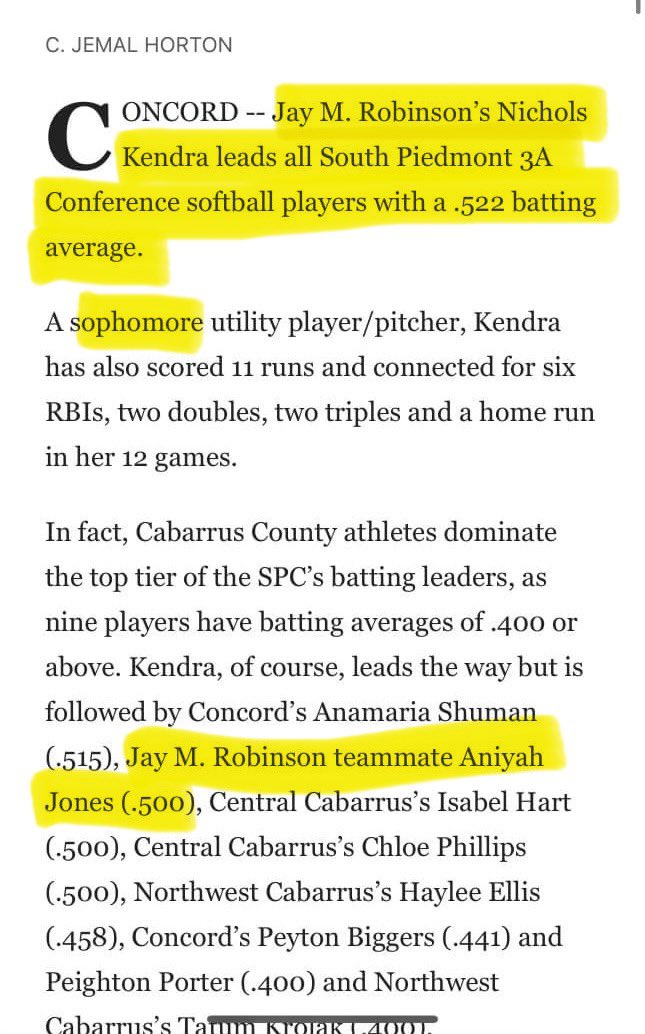 Nothing to see here. Just two of our girls crushing it with their bats. 💪🏼🤷🏼‍♀️🥎 Way to go, Kendra and Aniyah !! @CJemalHorton