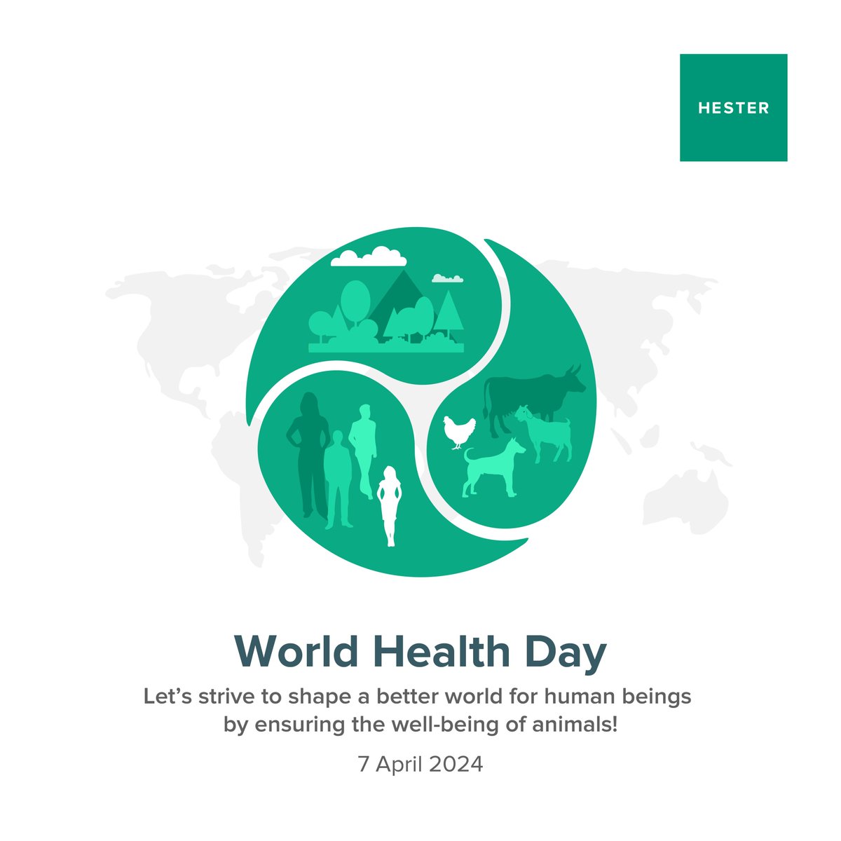 Every day, let's make it a priority to ensure the well-being of all living beings, for a healthier planet.

#Hester #worldhealthday2024 #wellbeingforall #healthyplanet #sustainableliving #everydaypriority #globalwellness #ecofriendlyliving #caringfornature #planethealth