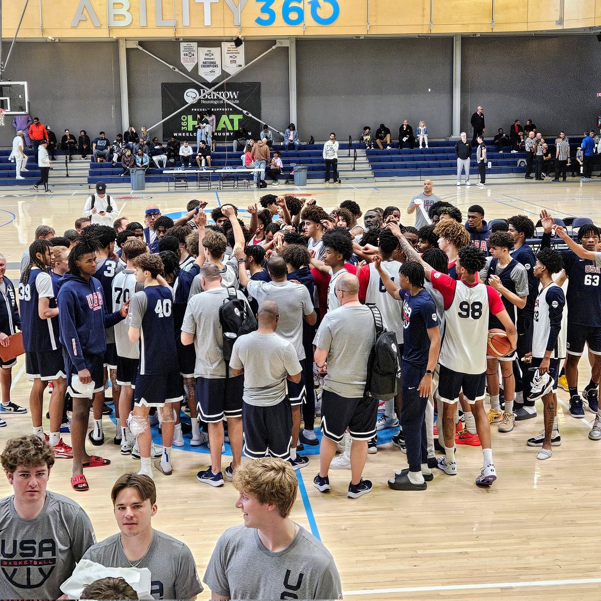 Great few days at USA Basketball minicamp. High energy session in front of NBA scouts.

Standouts so far:

2025

Sadiq White
Mikel Brown
Niko Khamenia
Xavion Staton 
Hudson Greer

2026 

Tajh Ariza
Jalen Montonati
Junior County 
Jacob Lanier

2027

Malachi Booker
Henry Robinson