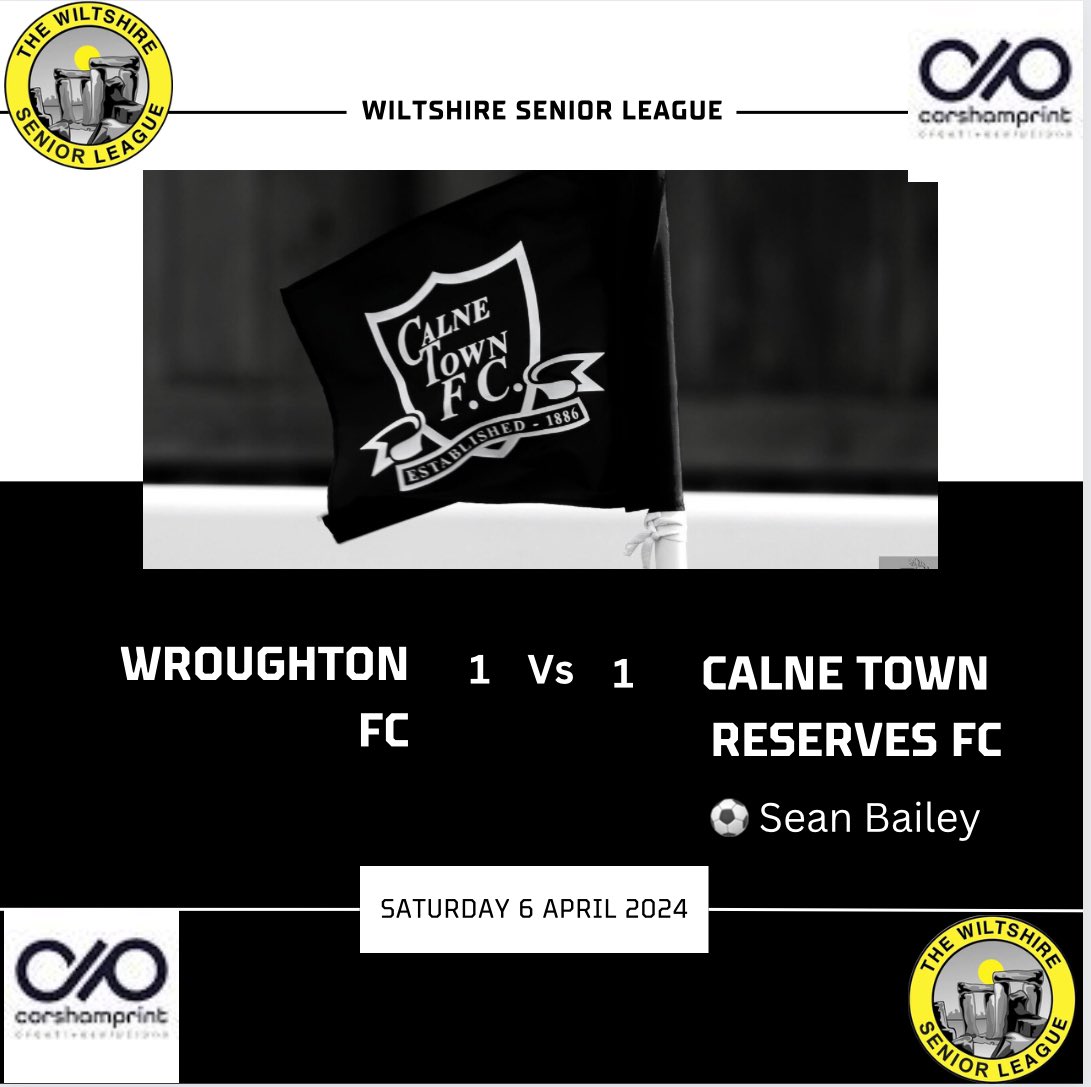 FT: 1 v 1 Frustrating afternoon on a very difficult pitch Could have been a different scoreline if it wasn’t for the heroics of @Wroughton_FC’s No.1 🧤who had a blinder Thanks @Wroughton_FC for the game, the hospitality & to the 3 @WiltsLeague officials 🤝 #UpTheRessies ⚪️⚫️