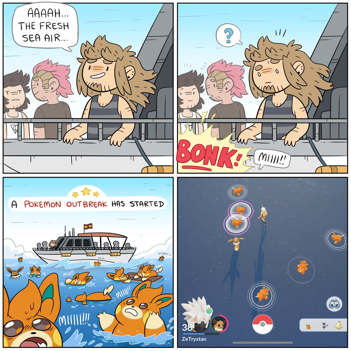 That one time I played Pokemon Go when I was on a boat. 