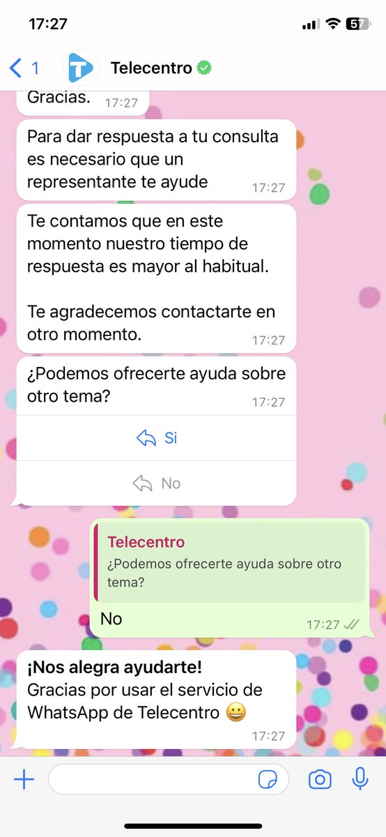 nilvaivanas's tweet photo. @TeleCentroAyuda por whats app no atienden y por teléfono tampoco!!! https://t.co/lS77gWyc5D