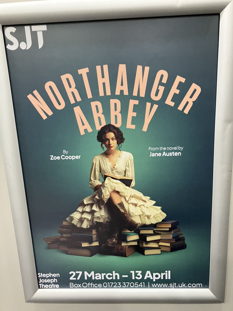 Today @thesjt to see Northanger Abbey by Zoe Cooper, who offers a new queer subtext from the gothic novel by Jane Austen. This is a three-hander that is cleverly performed by a talented cast. Tessa Walker’s direction is pacy. Often very funny & highly spirited
