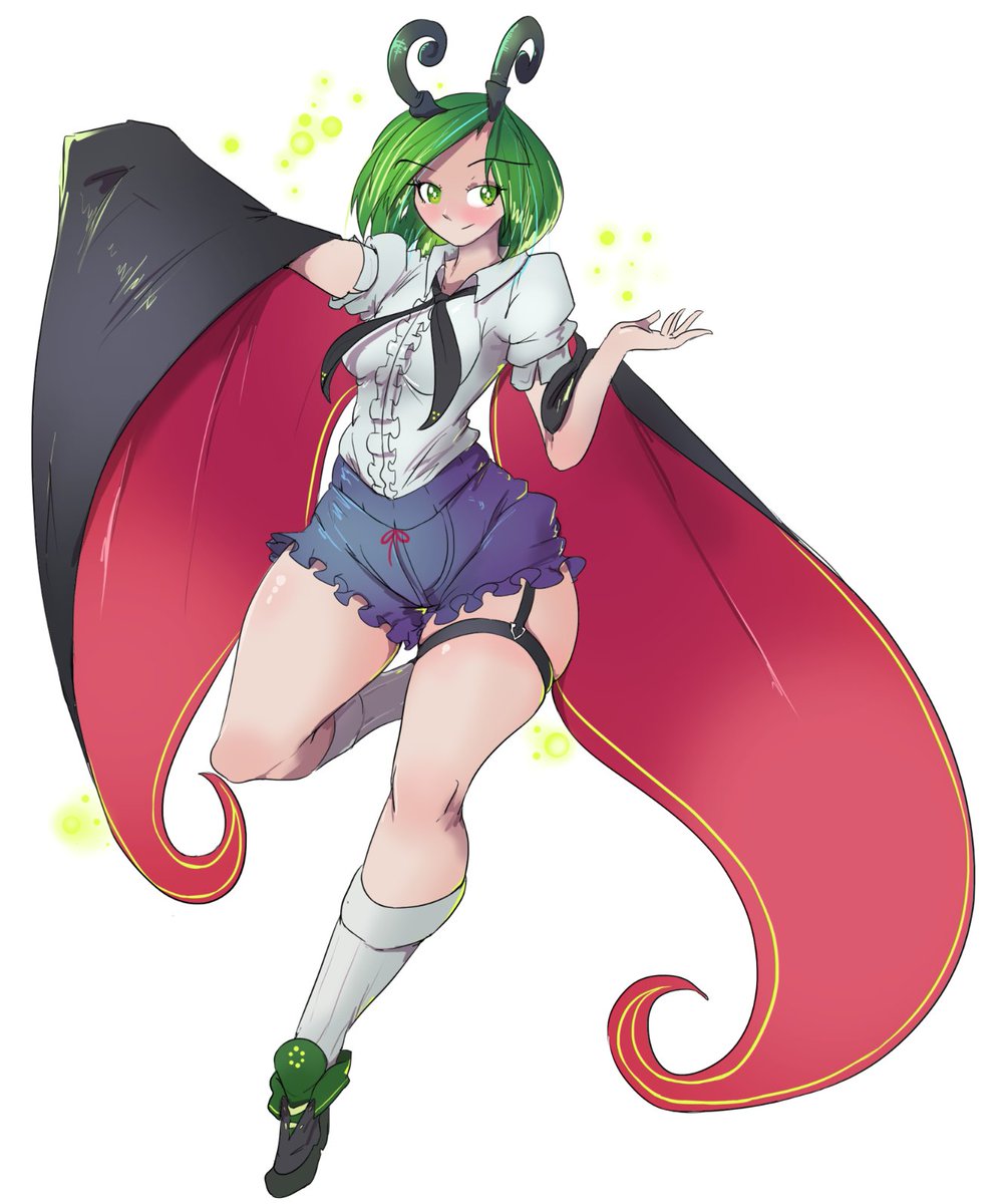 Today we have Wriggle nightbug. A tomboyish firefly that is the queen of insects. #touhou #東方Project #リグル・ナイトバグ We're also done with Imperishable Night now!